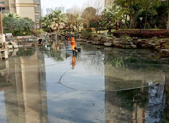 昌平景观池淤泥清理